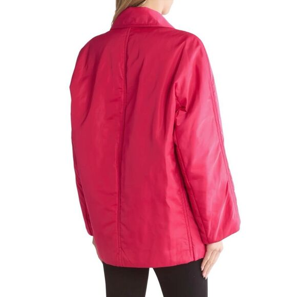 A.L.C. Lincoln Pink Water Resistant Jacket Medium M NWT $240 Snap Front Designer - Picture 3 of 9
